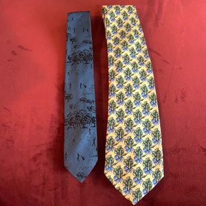 2 Vintage Burberry Men’s Ties Bundle